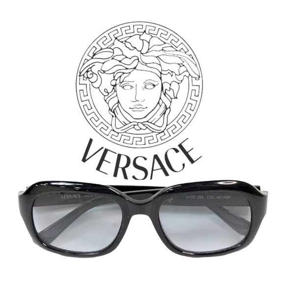 VERSACE Medusa Black Glossy Sunglasses Mod 294​​​​​​